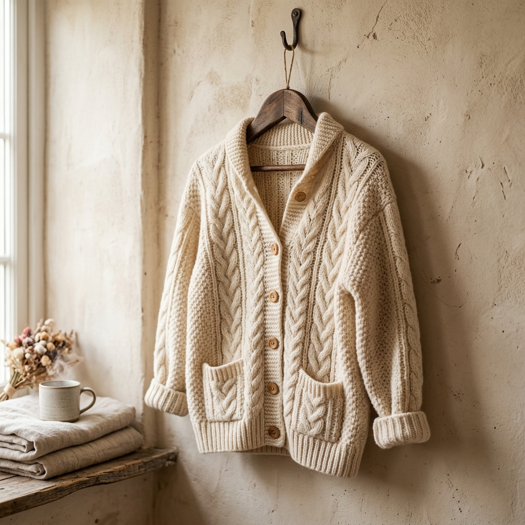Vintage Knit Cardigan Sweater